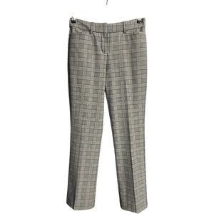 Express Columnist Barely Boot Mid Rise Plaid Pants Gray Size 2R